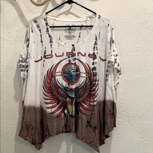 Journey Trunk Ltd tie-dyed vintage batwing shirt